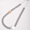 Necklaces | Soul Jewellery Grey Beaded Necklace With Adjustable Knot