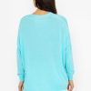 Jumpers & Cardigans | Pala D'oro Oversized V-Neck Jumper In Blue