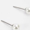 Earrings | Soul Jewellery Silver Tone Pearl Stud Earring