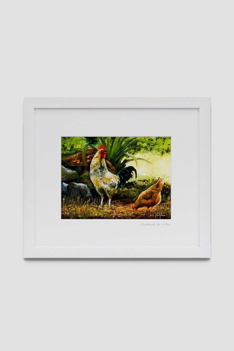 Homeware | Blue Shoe Gallery Cockerel And Hen Wall Art