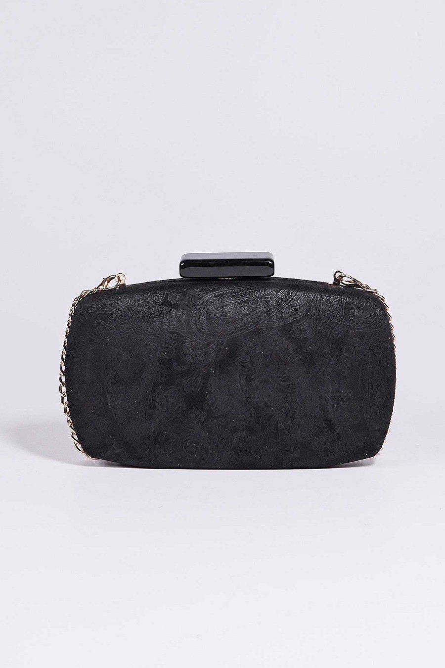 Teenager | SOUL Accessories Paisley Fabric Clutch In Black