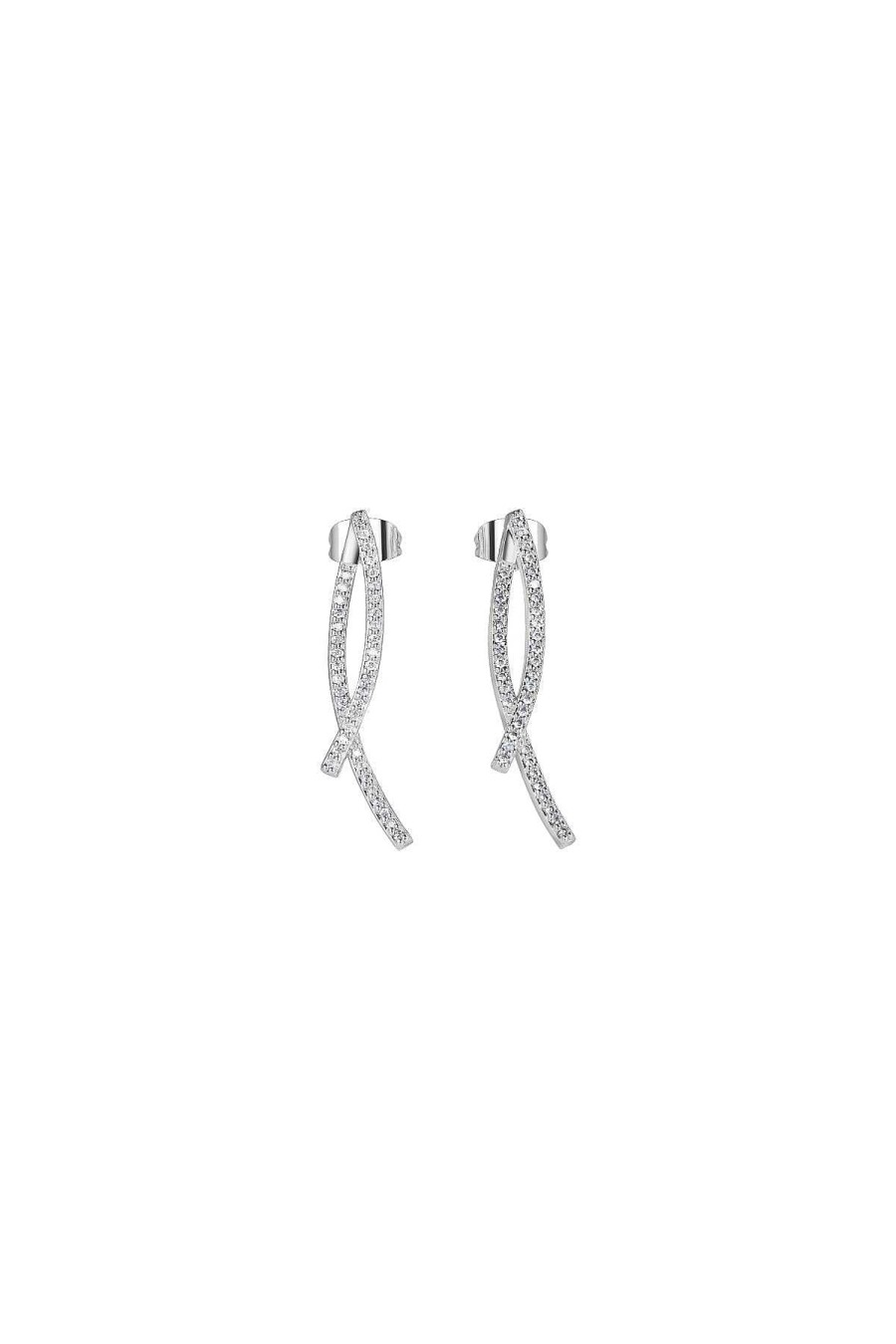 Earrings | Newbridge Silverware Jewellery Cross Over Earrings