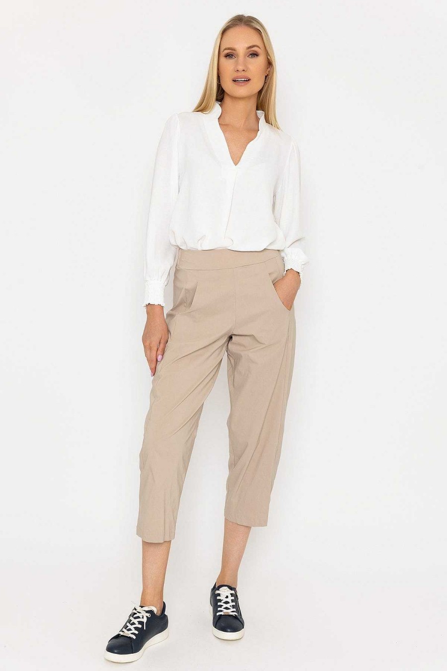 Jeans & Trousers | Peruzzi Slouch Trousers In Sand