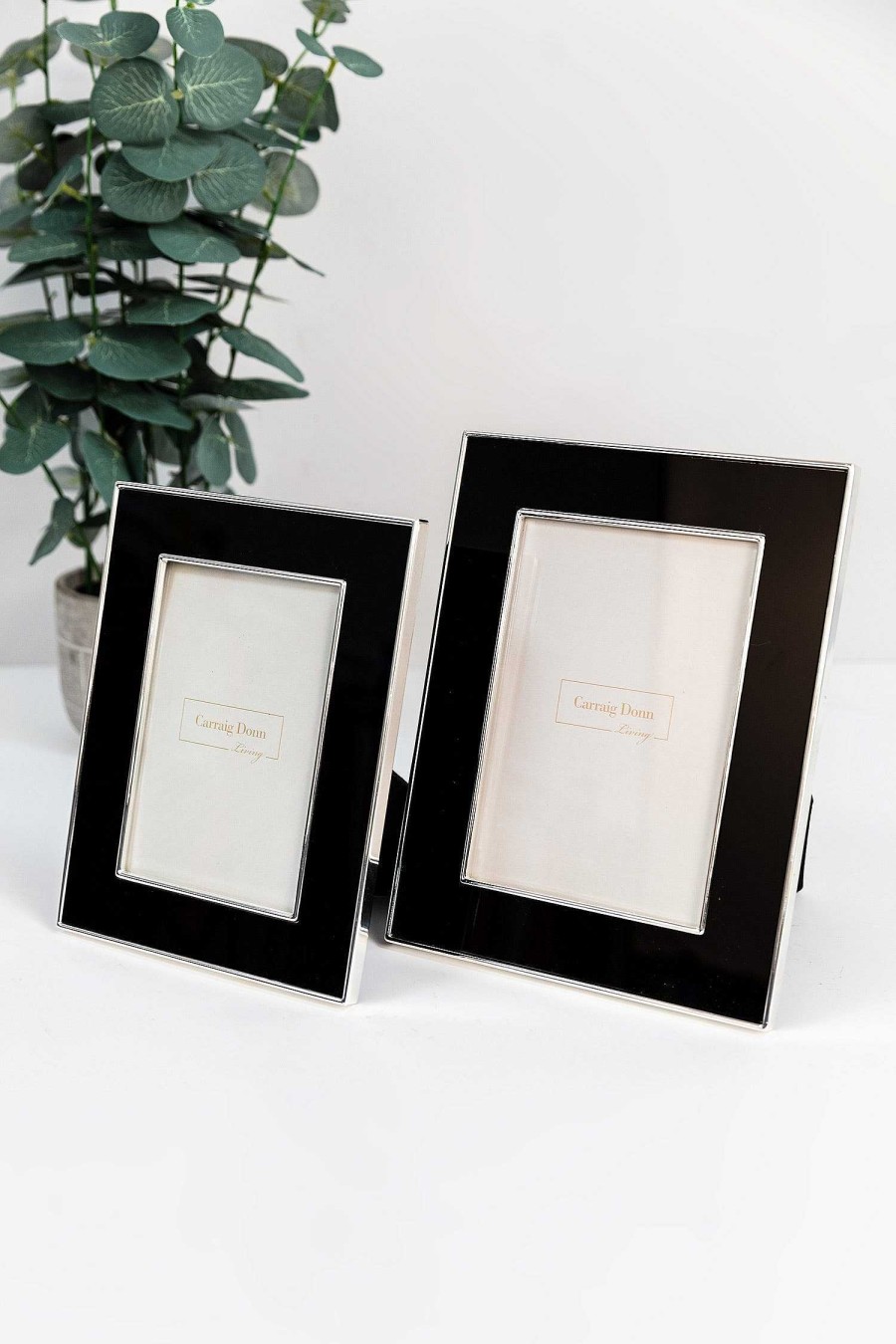 Homeware | Carraig Donn Living Black & Silver Photo Frame In 4X6\\