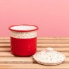 Homeware | Carraig Donn HOME Red Splatter Print Enamel Canister