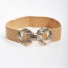 Belts | SOUL Accessories Gold Clap Woven Elastic Belt