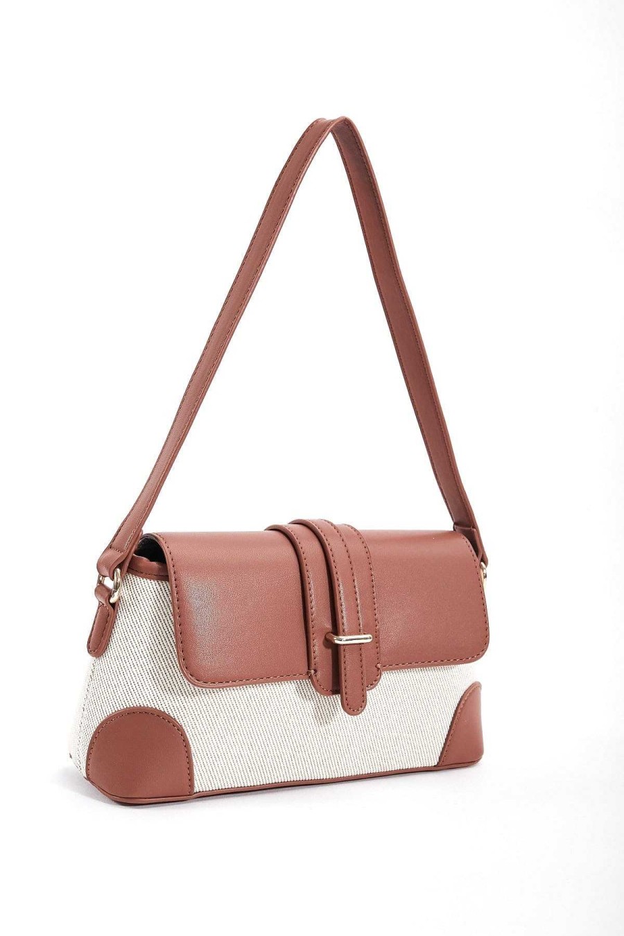 Accessories | SOUL Accessories Contrast Top Shoulder Bag In Tan