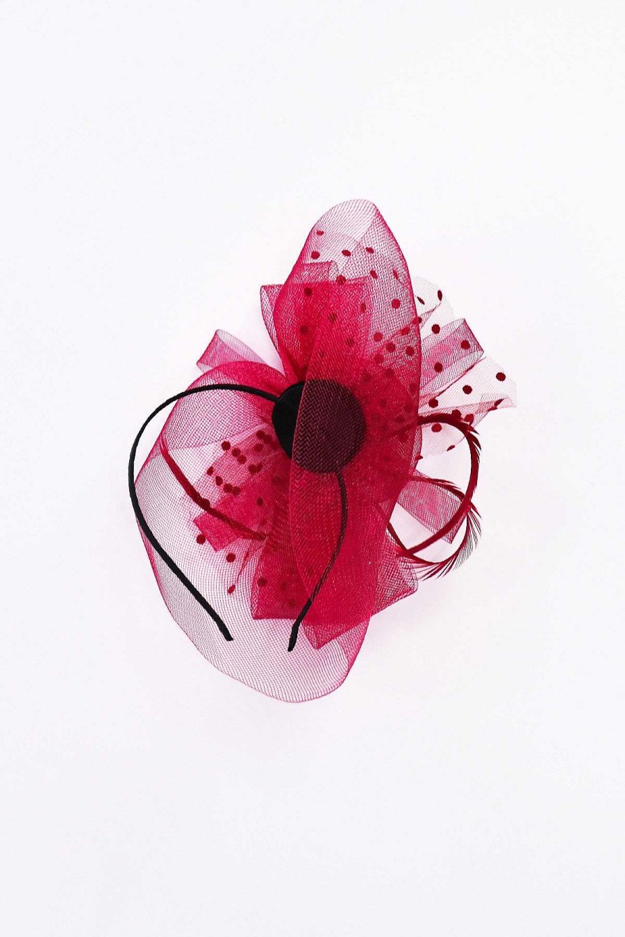 Fascinators | SOUL Accessories Burgundy Hairband Fascinator