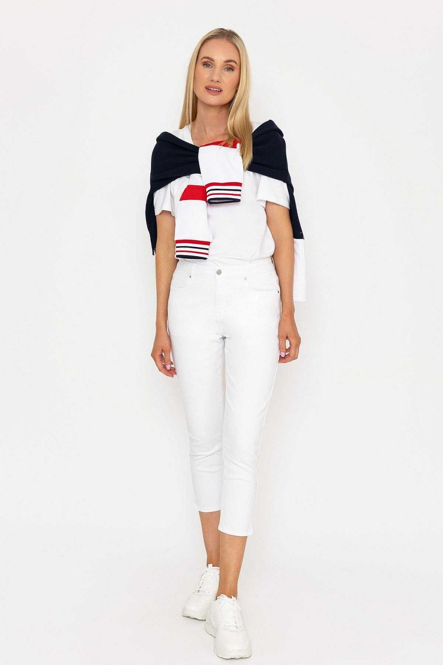 Jeans & Trousers | West Quay Crop Stretch Jeans In White