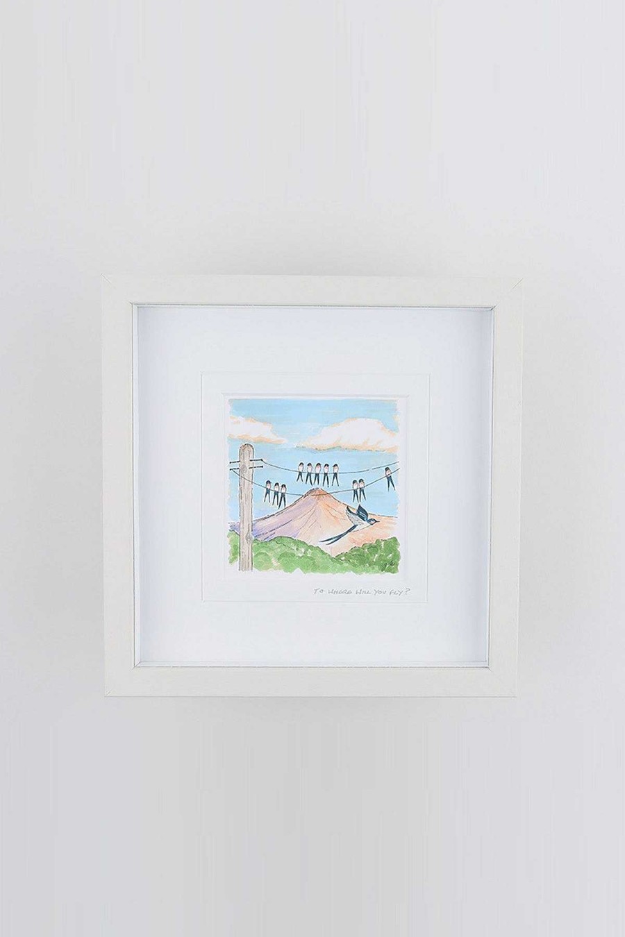 Homeware | Blue Shoe Gallery Where Will You Fly Small Framed Art Print