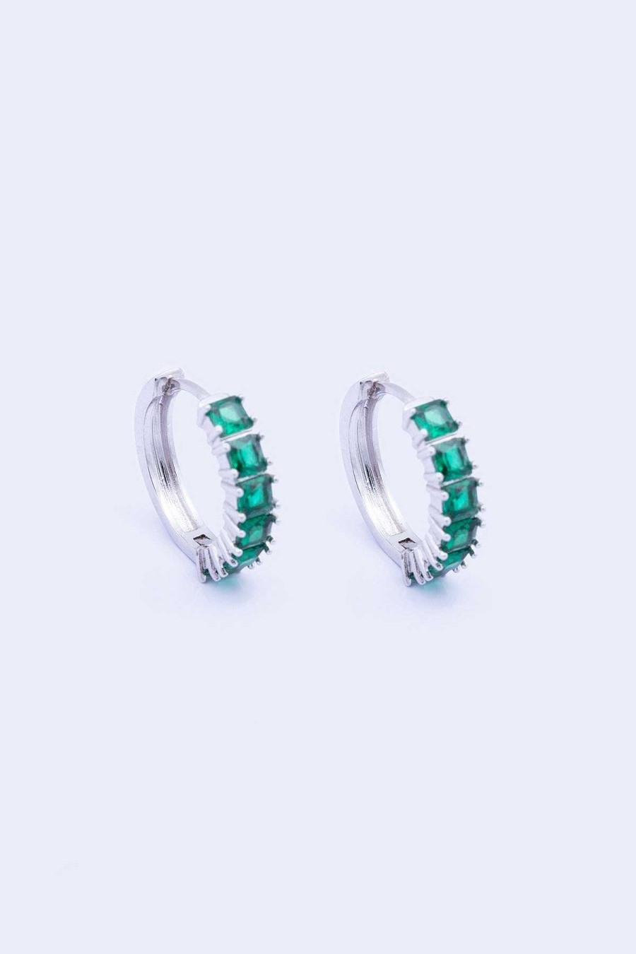 Boxed Gifts | Knight & Day Classic Emerald Hoops