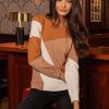 Jumpers & Cardigans | Rowen Avenue Colour Block Knit In Brown