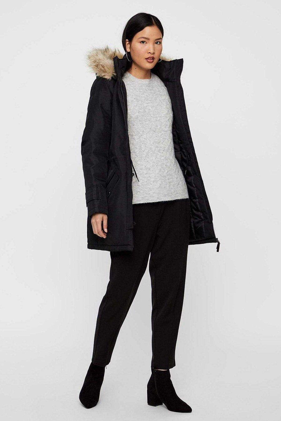 Coats & Jackets | Vero Moda Excursion Parka In Black