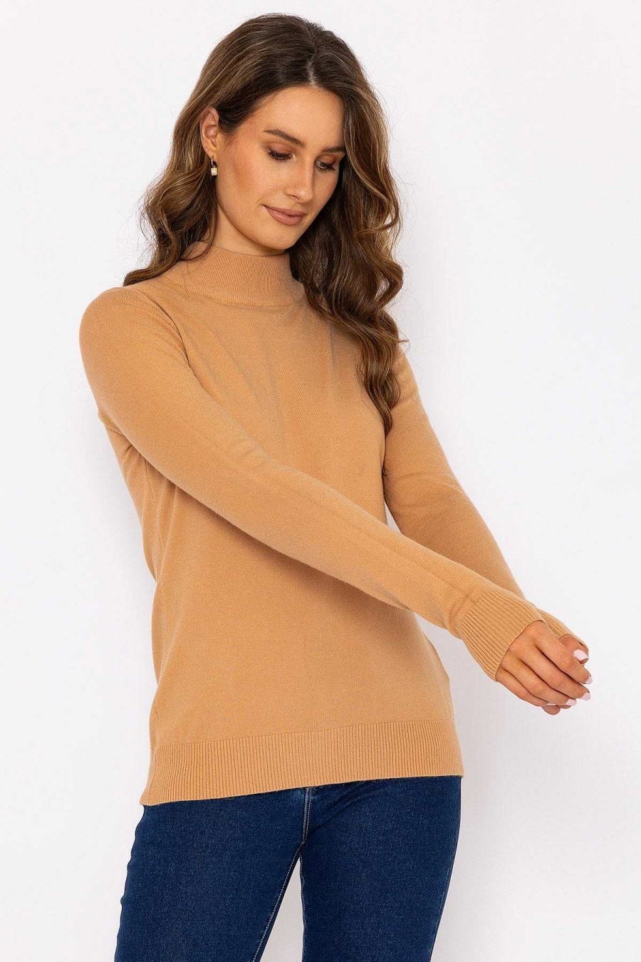 Jumpers & Cardigans | J'aime la Vie Turtleneck Knit In Camel