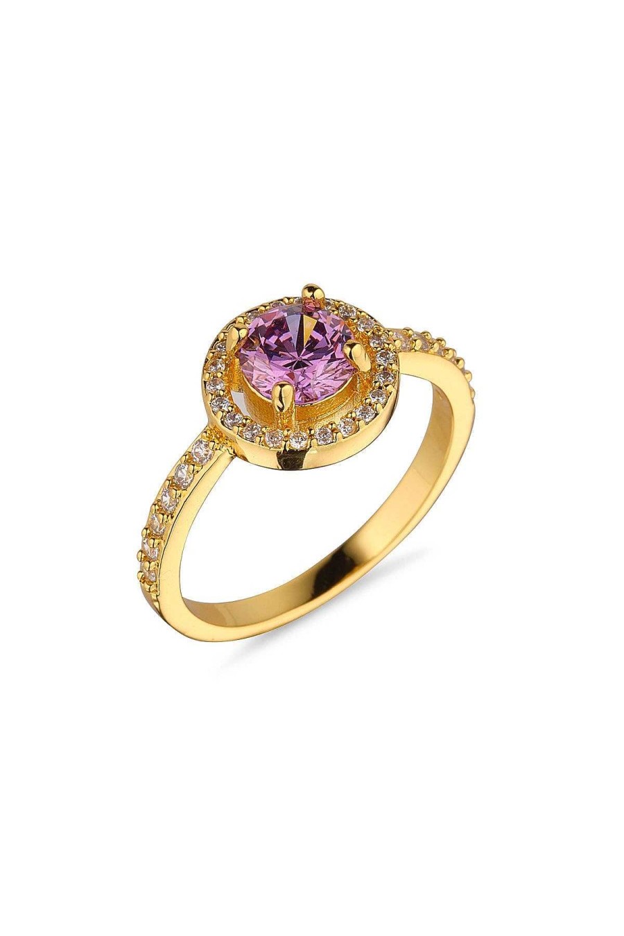 Jewellery | Knight & Day Round Amethyst Ring Size 7