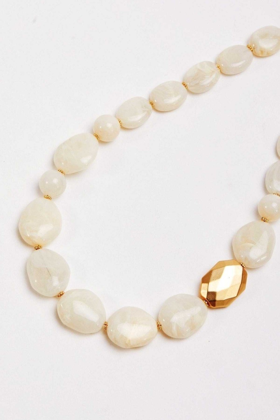 April Edit | Soul Jewellery Large Beaded White Necklace