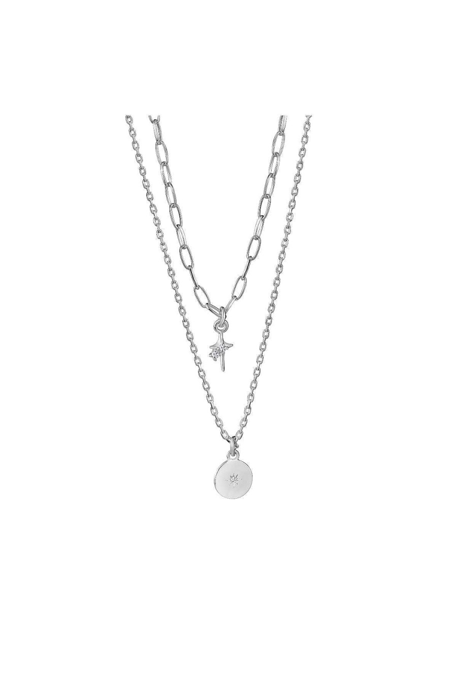 Boxed Gifts | Newbridge Silverware Jewellery Star Double Chain Pendant