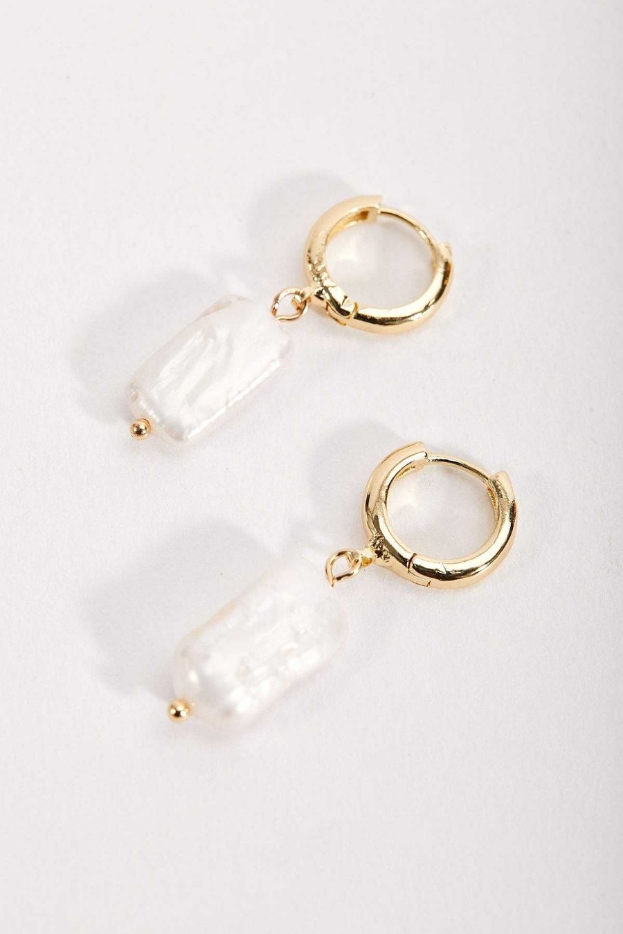 Boxed Gifts | Soul Jewellery Drop Pearl Hoop Earrings