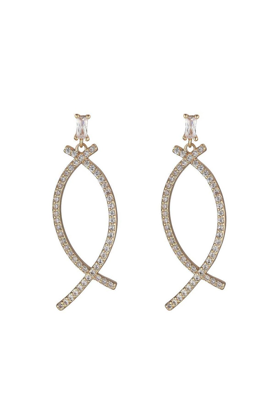 Boxed Gifts | Knight & Day Gold Crescent Drop Earrings