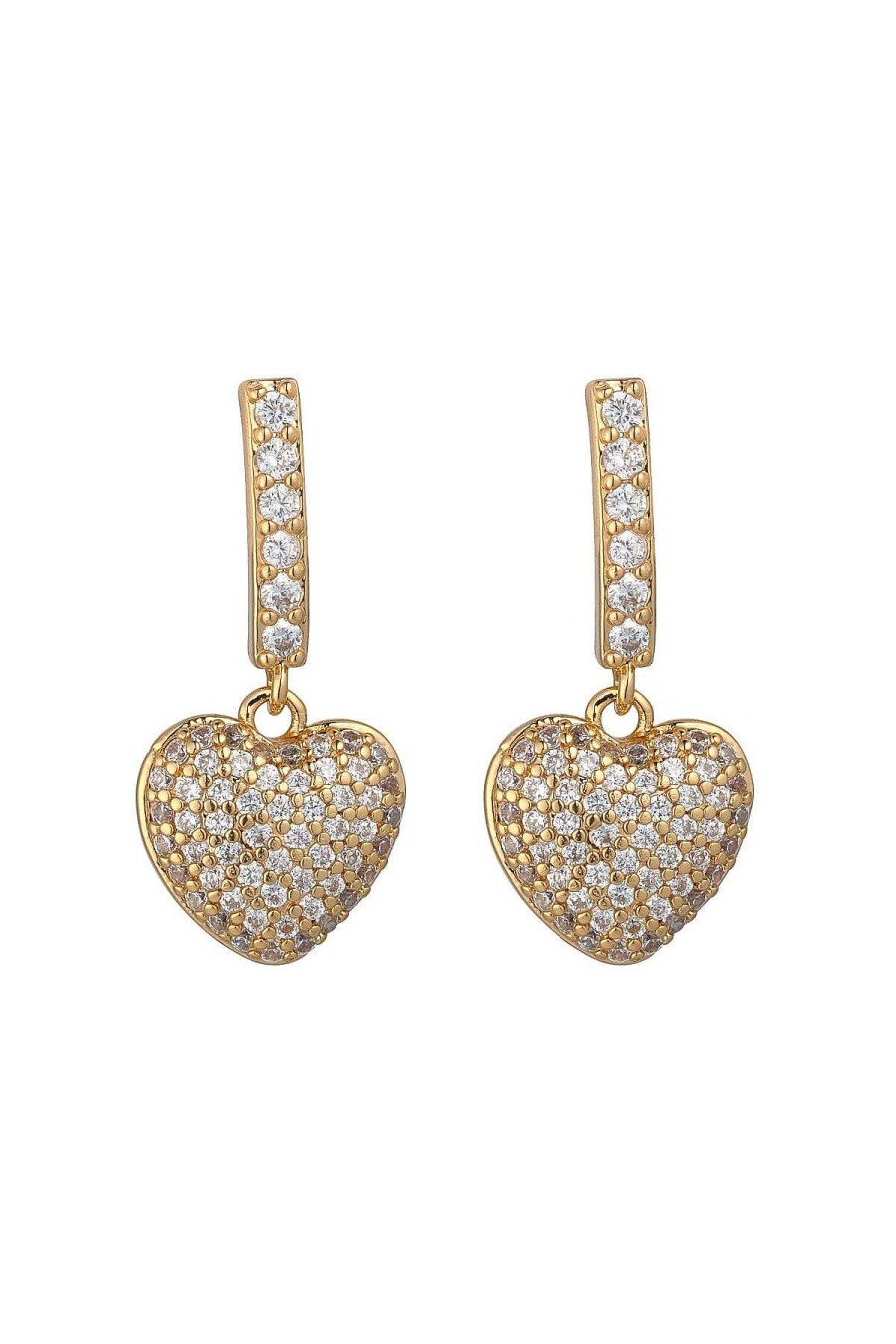 Boxed Gifts | Knight & Day Gold Heart Drop Earrings