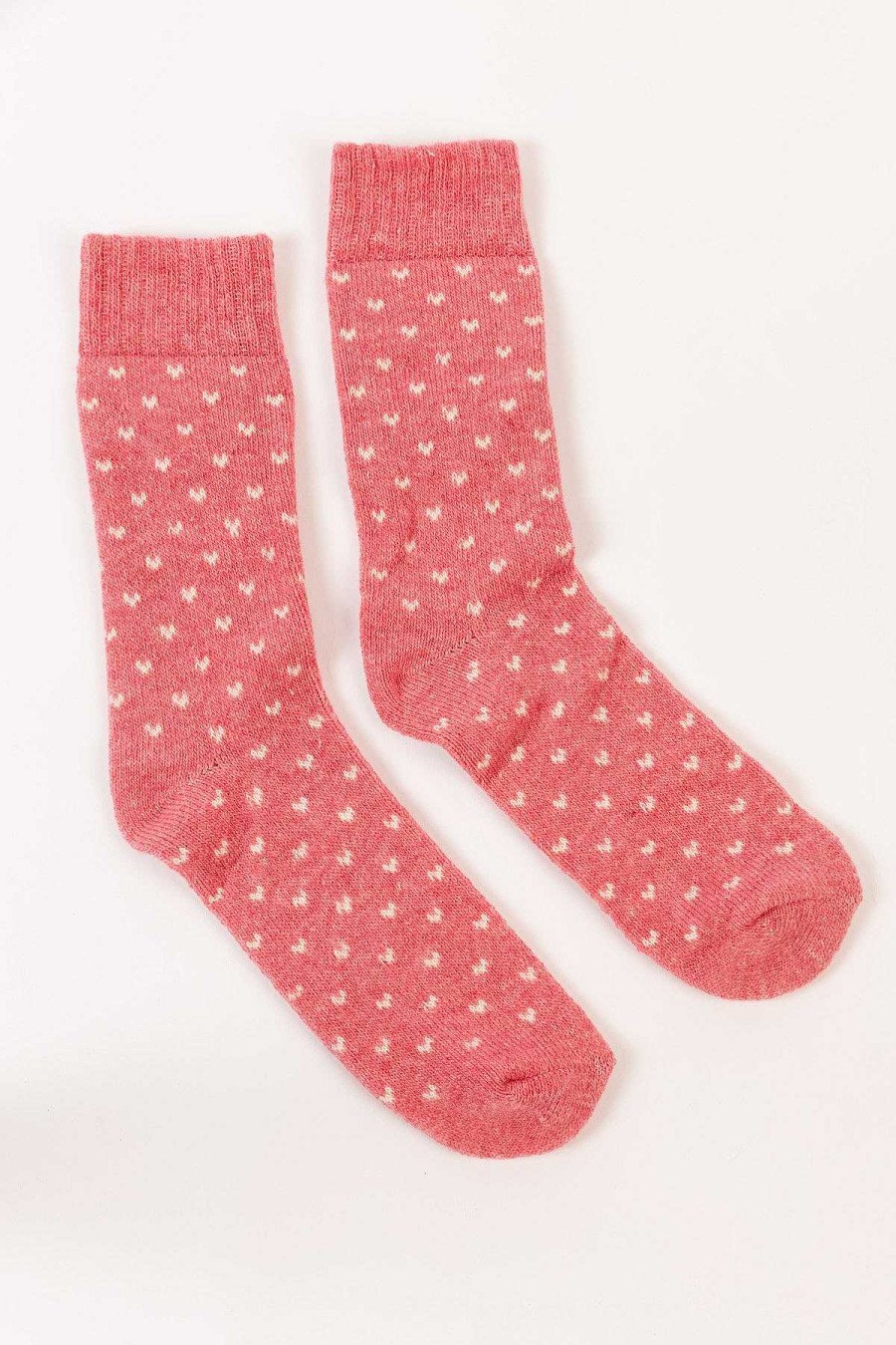 Nightwear | Cherish Accessories Pink Fairisle Cosy Socks In Box