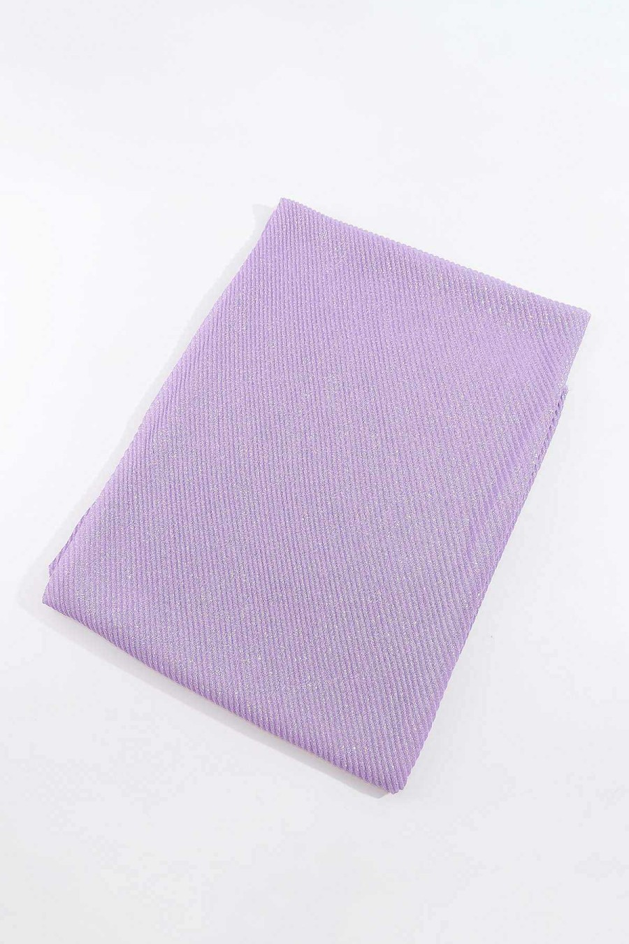 Accessories | SOUL Accessories Lurex Pleated Occasion Scarf In Lilac