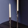 Homeware | Atticus & Stone Hammered Silver Dinner Candle Holder M