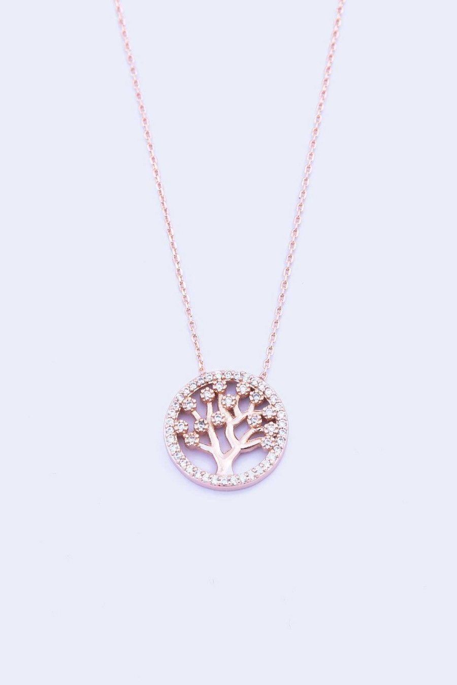 Boxed Gifts | Knight & Day Rose Gold Tree Of Life Necklace