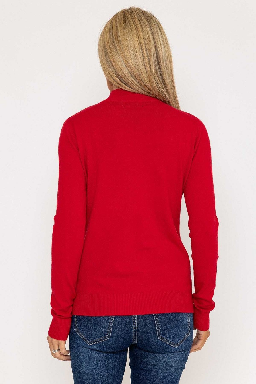 Jumpers & Cardigans | J'aime la Vie Turtleneck Knit In Red