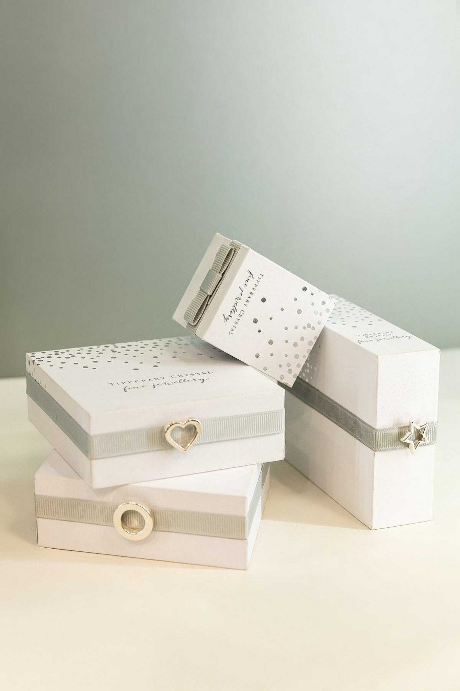 Boxed Gifts | Tipperary Crystal Jewellery Circle Pave Silver Stud Earrings