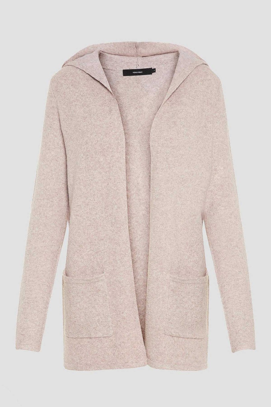 Jumpers & Cardigans | Vero Moda Curve Vero Moda Curve Pink Hooded Cardigan