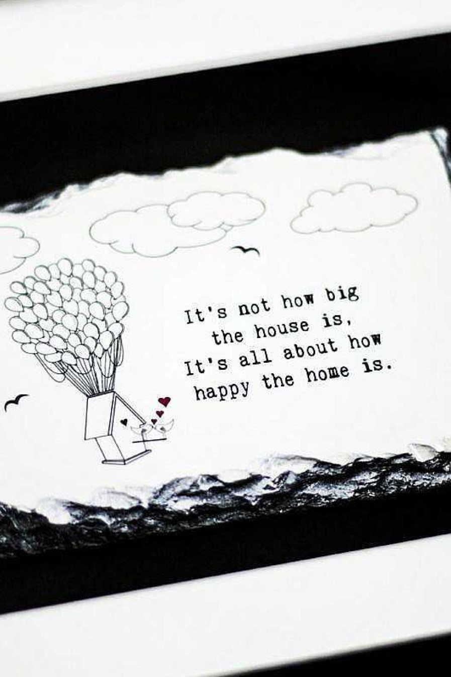 Homeware | Amilie Slatecraft Art- How Happy The Home Is