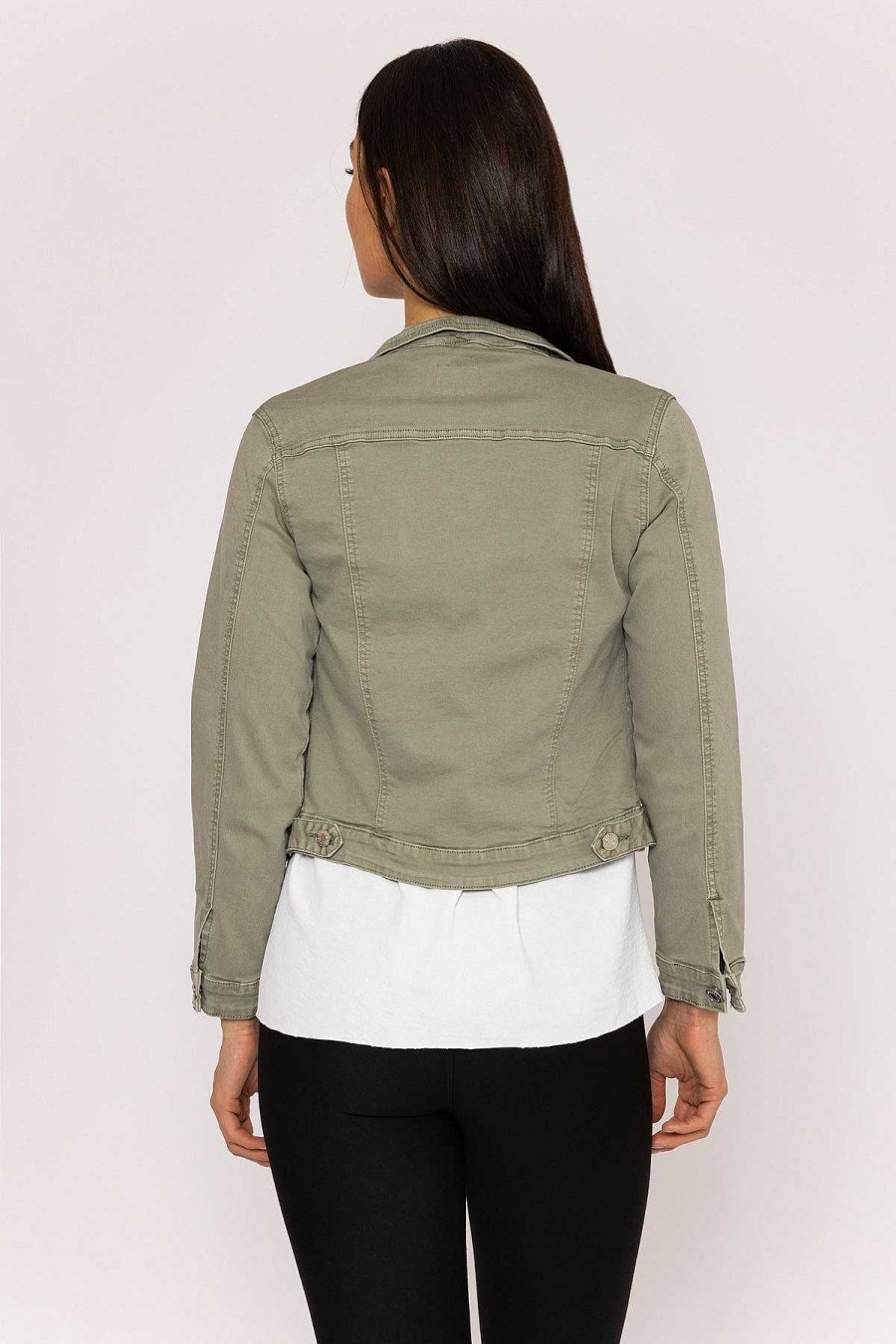 Coats & Jackets | Kalisson Denim Jacket In Sage