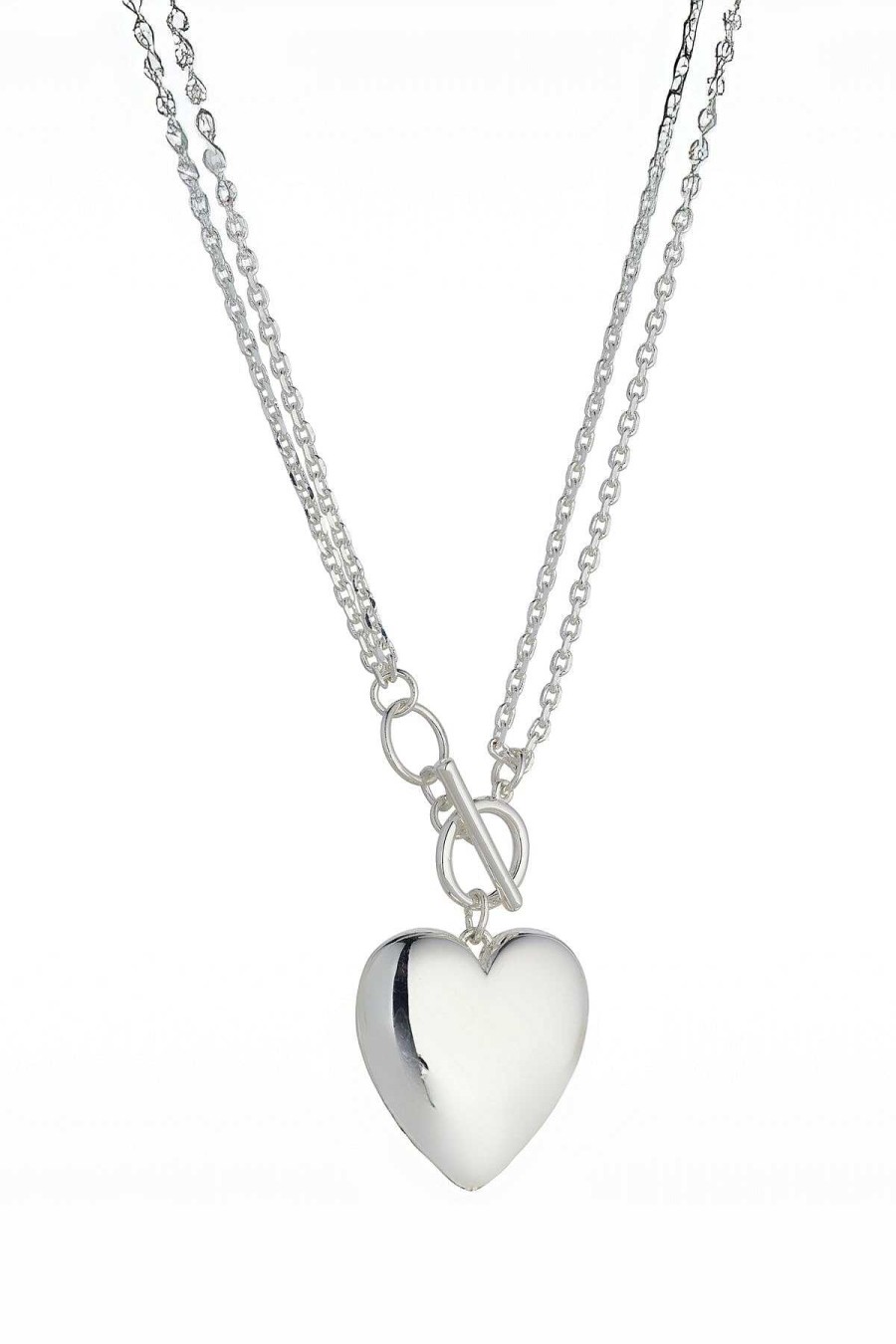 Necklaces | Knight & Day Silver Heart Necklace