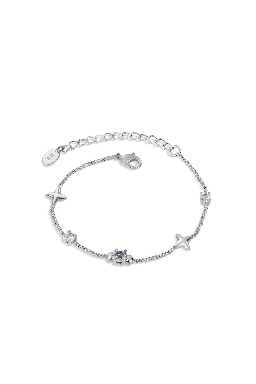 Boxed Gifts | Newbridge Silverware Jewellery Star Bracelet With Blue Stones