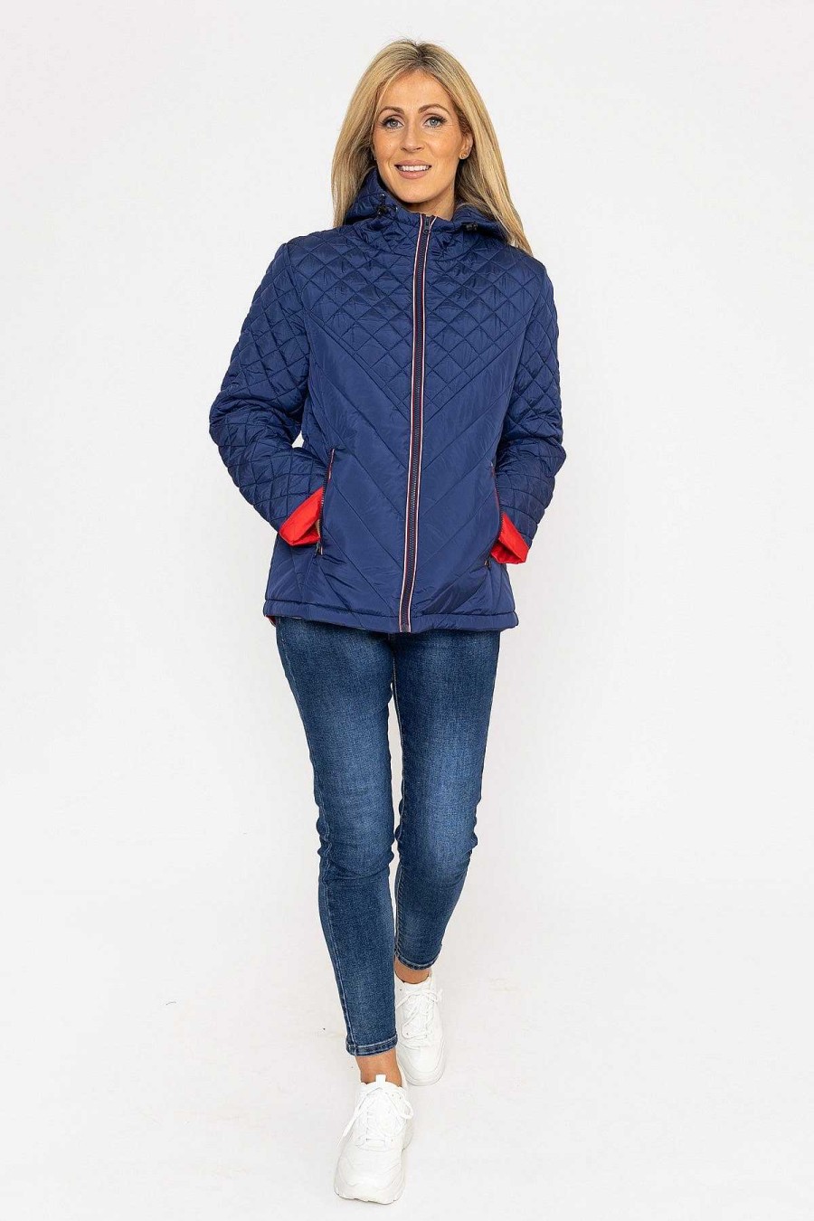 Coats & Jackets | West Quay Quilted Jacket In Navy