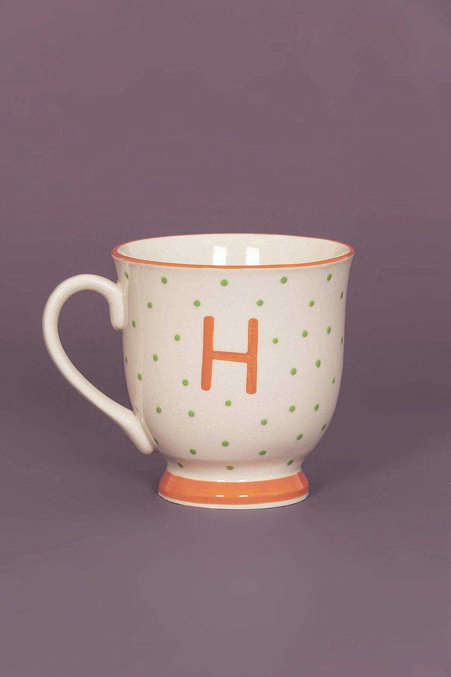 Homeware | Eclectic Alphabet Mug Dot H