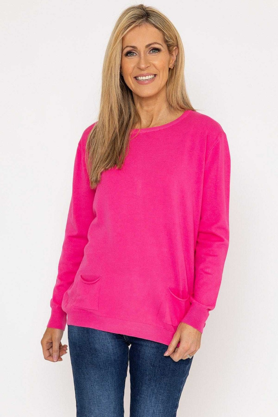 Jumpers & Cardigans | J'aime la Vie Button Detail Knit In Pink