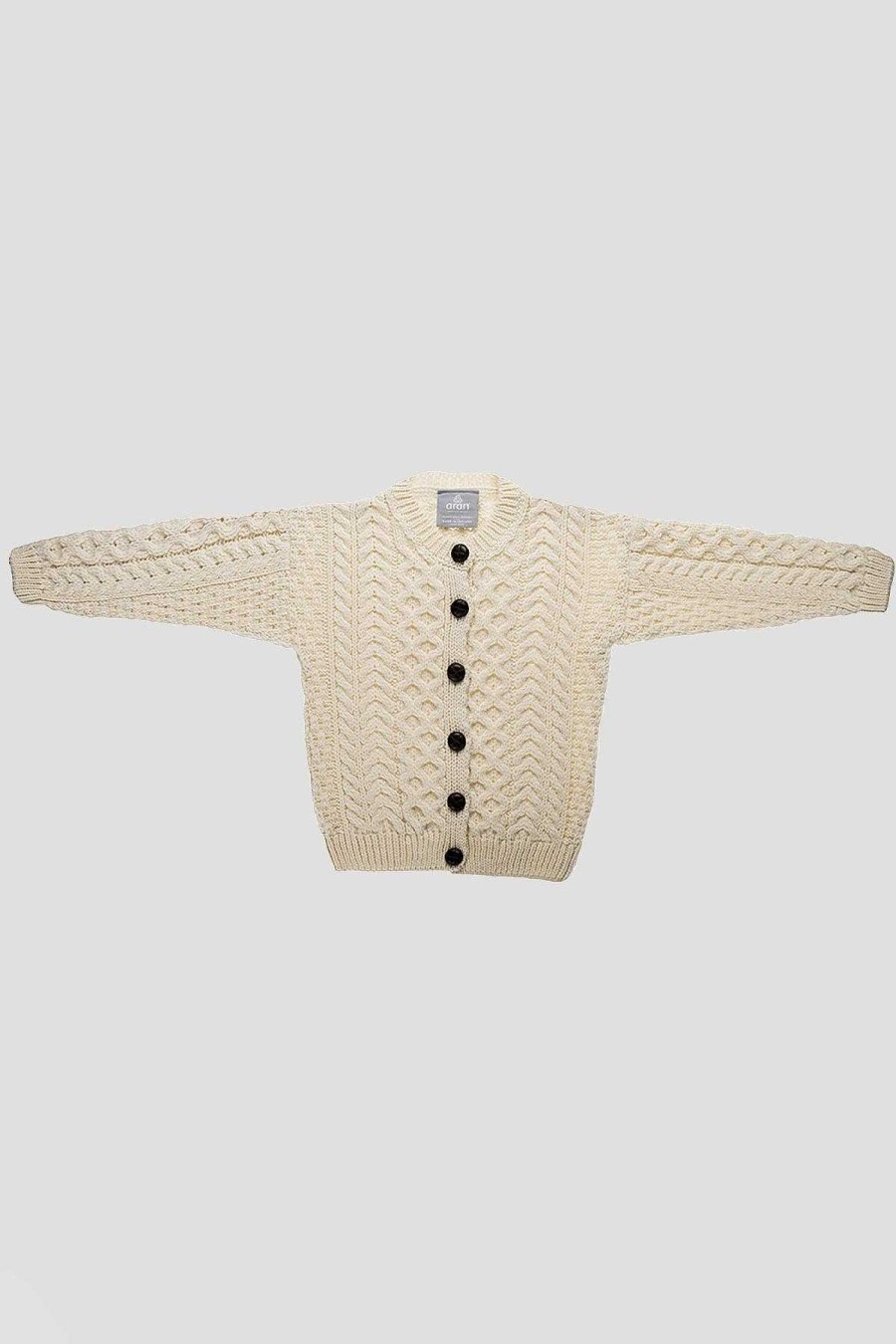 Jumpers & Cardigans | Aran Woollen Mills Kids Aran Cardigan In Cream