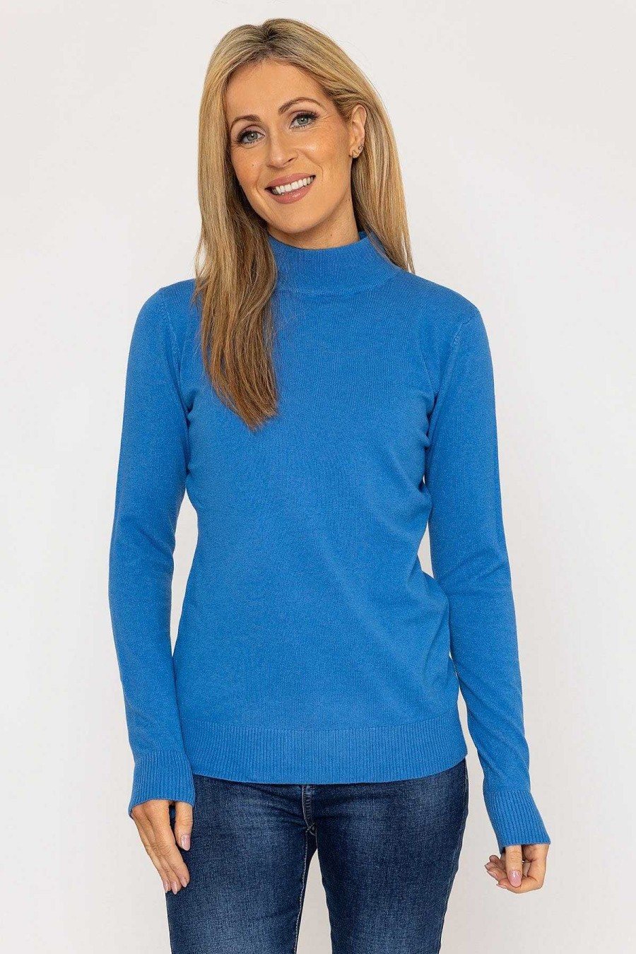 Jumpers & Cardigans | J'aime la Vie Turtleneck Knit In Blue