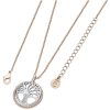 Boxed Gifts | Tipperary Crystal Jewellery Floating Tree Of Life Circle In Rose Gold