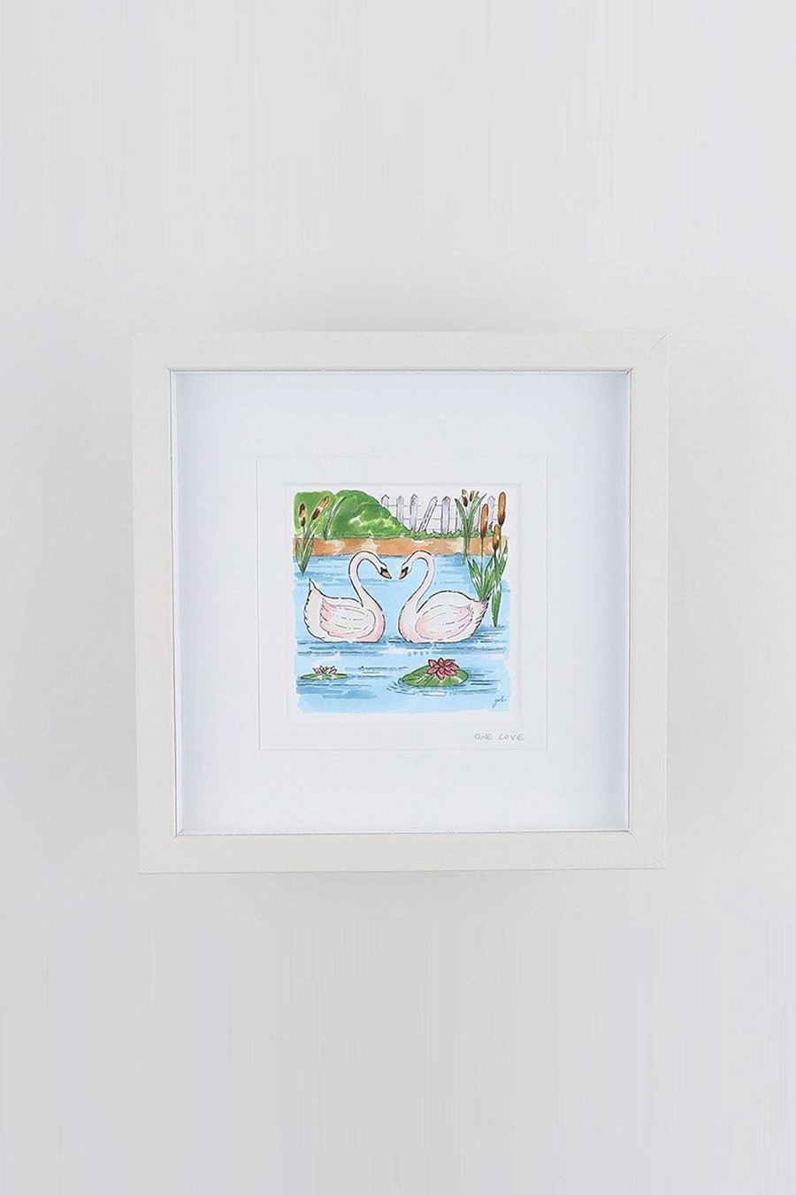 Homeware | Blue Shoe Gallery One Love Small Framed Art Print