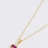 Necklaces | Joularie Red Stone Necklace