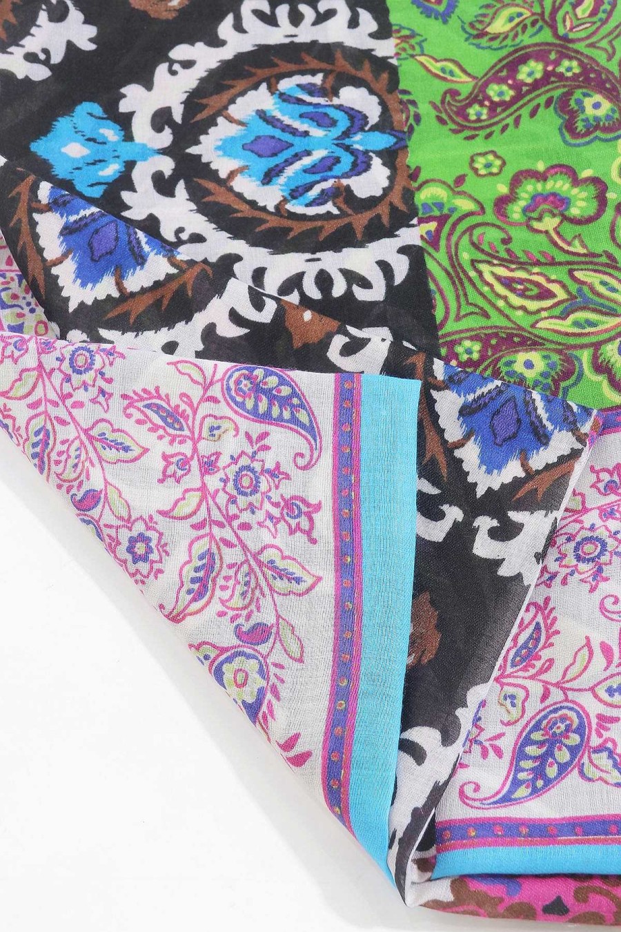 Accessories | SOUL Accessories Abstract Paisley Scarf In Blue