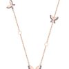 Boxed Gifts | Tipperary Crystal Jewellery Butterfly Rose Gold Necklace