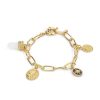 Boxed Gifts | Newbridge Silverware Jewellery Gold Plated Bracelet With Opalite Charms