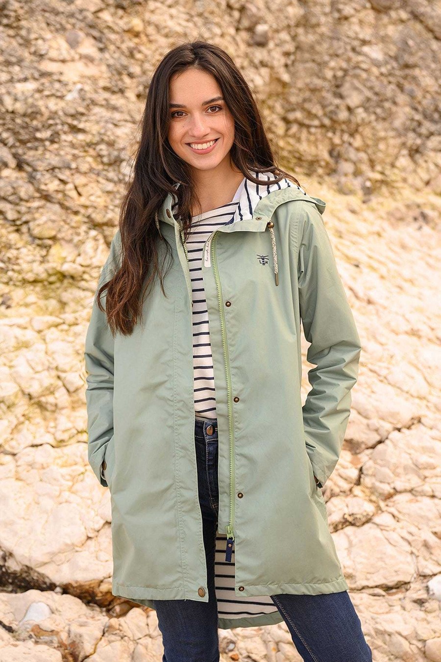 Coats & Jackets | Lighthouse Long Beachcomber Jacket In Pistachio