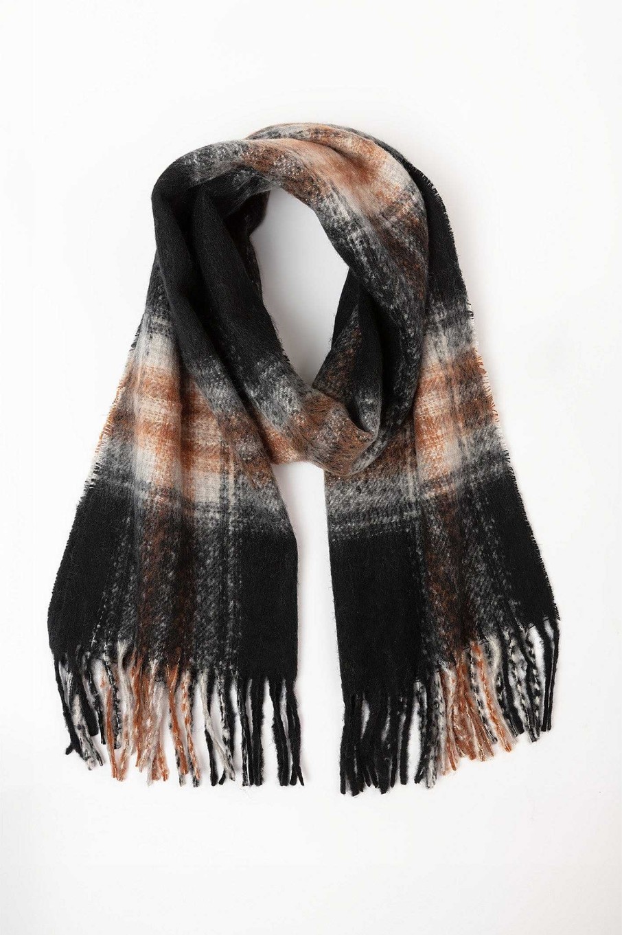 Accessories | SOUL Accessories Check Scarf In Black