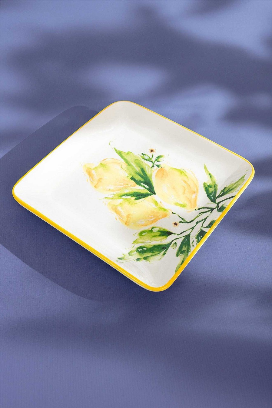 Homeware | Carraig Donn HOME Ceramic Lemon Square Plate