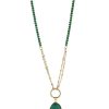 Jewellery | Knight & Day Malachite Long Necklace